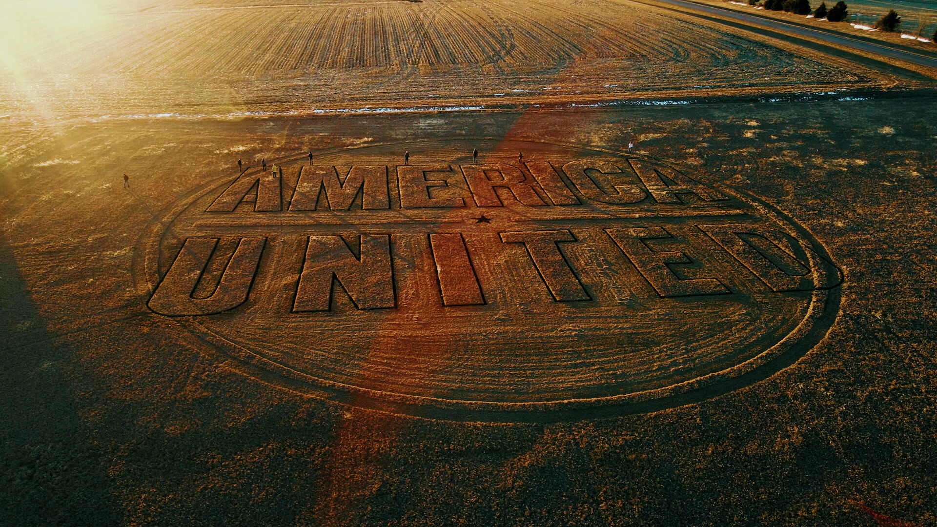 Aerial still from America United