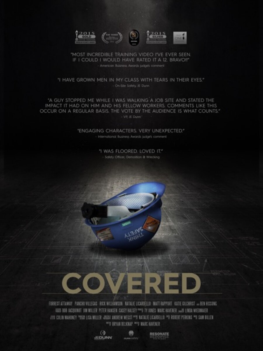 Covered official poster with festival laurels
