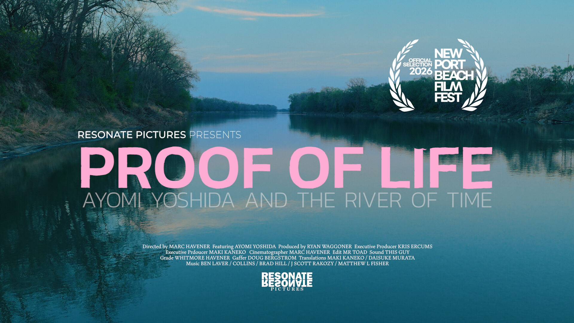 Poster art from Proof of Life — Ayomi Yoshida and the River of Time